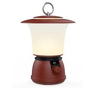 Aramox Lanterne de Camping LED, Lampe de Camping Rétro Portable avec 4 Modes, Rechargeable par USB, Idéale pour la Randonnée, la Pêche et L'utilisation dans le Jardin (5200mAh)