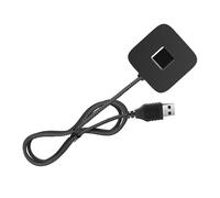 Aramox Lecteur D' Digitales USB, Scanner D' Digitales pour PC Compatible W 10/11, Reconnaissance Tactile 360°, Connexion Rapide en 0,3 S, USB 3.0 et Type-C, (Black)