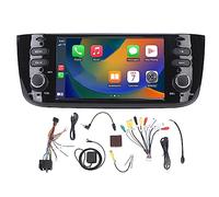 Aramox Lecteur Vidéo de Voiture, écran Tactile HD Stéréo de Voiture 6,2 Pouces sans Fil Carplay 2+32G Remplacement du Lecteur de Navigation GPS pour Linea Punto Evo