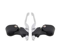 Aramox levier de frein levier de frein à main pocket bike, 1 paire d'aluminium universel + plastique 22mm/7/8in Levier de frein pour guidon Mini Pocket Dirt Bike ATV