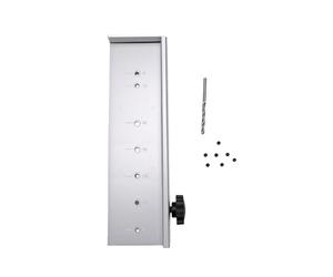 Aramox Localisateur de Trous de Poignée de Tiroir, Gabarit de Quincaillerie | Gabarit D'armoire Réglable pour le Travail du Bois, Alliage D'aluminium, Compatible avec les Vis de 4mm, pour Tiroirs de