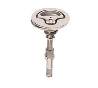 Aramox Loquet à Came de Bateau, Loquet à Came de Bateau en Acier Inoxydable 316 Loquet de Trappe Réglable Poli avec Plaque Arrière pour Navire Marin