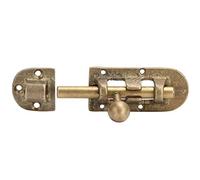 Aramox Loquet de Porte en Laiton, Quincaillerie de Serrure Coulissante en Bronze Vintage pour Portail et Porte en Bois, avec Forte Tension et Anti, 10x3cm
