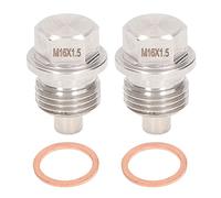 Aramox Lot de 2 Bouchons de Vidange D'huile Magnétiques 803916010 M16 X 1,5 Mm de Remplacement Antirouille pour BRZ WRX Forester Impreza