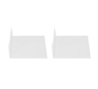 Aramox Lot de 2 étagères Murales Flottantes en Acrylique pour Salle de Bain, Cuisine, Chambre à Coucher, Décoration de Bureau, Anti-Rayures avec Adhésif et Vis, 15 X 15 X 7 Cm, Gain de Place Non