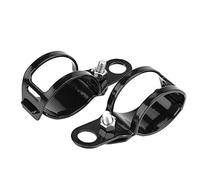 Aramox Lot de 2 Supports de Fixation pour Clignotants de Moto, Adaptés pour Scooter à Fourche Avant de 30 à 45 Mm, Support de Montage pour Clignotants de Moto (Noir)
