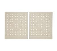 Aramox Lot de 2 Tapis d'évier de Cuisine en Caoutchouc de qualité Alimentaire 25,4 X 30,5 Cm avec Drainage perforé, Tapis de Séchage Antidérapant et Dessous de Plat Chauffant pour Comptoir de Cuisine