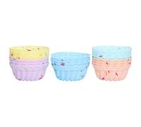 Aramox Lot de 20 Petits Moules à Gâteau en Silicone, Mini Moules à Cupcakes, Réutilisables, Faciles à Nettoyer, pour Four à -ondes, Réfrigérateur, pour Boulangers à Domicile, Desserts, Muffins