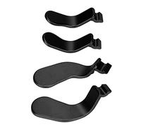 Aramox Lot de 4 Palettes de Manette, Pièces de Rechange en Acier Inoxydable, Palettes de Déclenchement en Métal avec Verrous à Cheveux pour Manette One Série 2 pour Joueurs (BLACK)