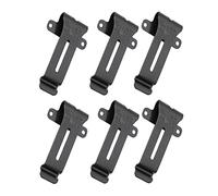 Aramox Lot de 6 Clips de Ceinture Radio de Rechange en Métal pour TK 208 TK 308 et BF 888S, Support Radio Portable pour Un Transport Facile