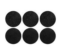 Aramox Lot de 6 Coussins Antidérapants, Crochet Auto-adhésif et Coussin de Montage 6 Cm en Nylon PP, Poignée Libre Réutilisable pour Coussins de Chaise, Draps, Nappes, Canapés (BLACK)