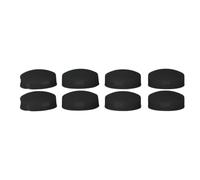 Aramox Lot de 8 Boutons de Sonnette de Rechange en Silicone avec Vis, Compatibles avec Doorbell Pro, Plus Haute Résistance et Performances Améliorées, Longue Durée (BLACK)