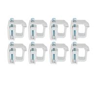 Aramox Lot de 8 Clips de Fixation pour Camion Toit Ouvrant/cabriolet/hardtop pour Silverado/Sierra 1500, 2500, 3500 Noir (Argent)