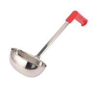Aramox Lotte de Soupe en Acier Inoxydable, Outil de Cuisson Robuste et Polyvalent, Design Ergonomique, Sûr et sécurisé, Pratique avec une Poignée en Plastique pour la Soupe, le Piment et la Sauce