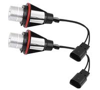 Aramox Lumière de la voiture LED, 2Pcs voiture brillante 6000K 5W Angel Eyes lampe de lumière LED pour E61 E39 E53