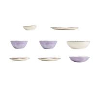 Aramox Magnifique Bol en Céramique Violet, Bols à Soupe Exquis pour Salade, Pâtes, Riz, Dessert, Forme Irrégulière avec une Touche Moderne et Artistique, Couleur Vive Ajoute de