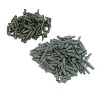 ARAMOX Manchon de pêche à la carpe avec clip 100 ensembles 35MM pêche à la carpe ligne de fixation connecteur manchon de