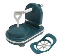 Aramox Manivelle D'éplucheur de Pommes D'acier Inoxydable, Machine D'épluchage de Fruits de PP avec le Coupeur pour un épluchage Facile Rapide (GREEN)