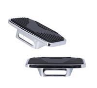Aramox Marchepieds Arrière de Moto, Repose-pieds VTT Repose-pieds Arrière Passager pour Plancher de Moto Kit de Pédales en Acier Métal Lourd + Caoutchouc pour VTX1300 VTX1800