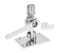 Aramox Marine VHF Antenne Ratchet Mount de Base en Acier Inoxydable Réglable Réglable 270 et 180 Degrés pour RV Yacht Speedboat