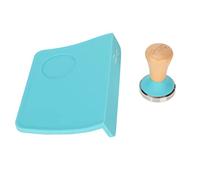 Aramox Marteau en Poudre de café, Tapis de Sabotage en Silicone, Outil de Presse à Poignée en Bois, Non-glissement pour la Fabrication du café à la Maison et au Bureau (51 mm / 2,01 pouces)