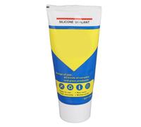 Aramox Mastic Silicone Polyvalent, Mastic Adhésif pour Réparation, Tube en Plastique 150 G, Calfeutrage Intérieur pour Sous-sol, Salle de Bain, Cuisine, Fenêtre, Cadre de Porte (clair)