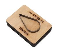 Aramox Matrice de Découpe du Cuir en Acier à Haute Teneur en Carbone en Forme de Goutte en Bois, Matrice de Découpe en Gaufrage pour la Fabrication Artisanale du Cuir, Effets de Poinçonnage Précis