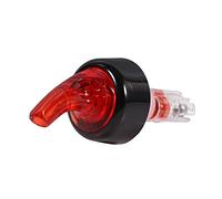 Aramox Mesuure Bottle Verseur de Bouteille, Bec de Mesure Rapide en Plastique, 15 Ml pour Cocktail de Vin Gin Home Bar (rouge)
