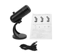 Aramox Microphone à Condensateur de Jeu USB, Micro Omnidirectionnel à Suppression de Bruit avec Bouton de Volume d'éclairage RVB, Boîtier en Métal ABS Plug and Play pour Conférence de Podcast en
