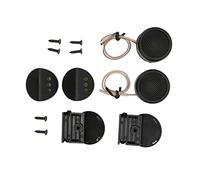 Aramox Mini Dome Tweeter 380W, 4 Ohm 12V Flush Mount | Haut-parleur audio de voiture noir ABS, gamme de fréquences 20K-86KHz, sensibilité 91dB, à coller ou à vis