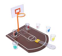 Aramox Mini Jeu à Boire de Basket-Ball, Ensemble de Table à Bière en Verre, Bureau pour Adultes pour Réduire Le Stress, Bureau, Meilleure Idée de Cadeau pour Garçons et Filles, Jeux à Boire de Fête,