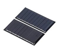 Aramox Mini Panneaux Solaires Portables, 2 Pièces, Polycristallins, Chargeur, Résistant aux Intempéries, Durable, pour Téléphone Portable, Appareil Photo, Ventilateur, Lanterne de