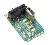 Aramox Mini PCI-E vers PCI Express 1X Riser Card Adaptateur | Conception à fente latérale ouverte, prend en charge les cartes 4X 8X 16X, alimentation externe 5V 12V, test de