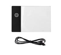 Aramox Mini Tablette Lumineuse LED en Acrylique, Boîte à Lumière de Traçage LED, Alimentée par USB, luminosité Variable, Table de Copie, Planche à Dessin pour la Création de Flip Books
