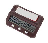 Aramox Minuterie D'échecs avec Fonction de Comptage de Pas, Signal D'alarme et Indicateur de capacité de la Batterie, Minuterie D'échecs Numérique Portable pour L'entraînement à Domicile et Les