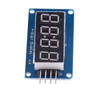 Aramox Module D'affichage Rouge à Anode Commune à 4 Chiffres, Module LED de 0,36 Pouces pour Contrôle de Micro-Ordinateur à Puce Unique avec luminosité Réglable, 8 Niveaux de Gris, 5 V