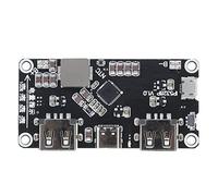 Aramox Module de Convertisseur Boost PCB Carte de Charge Rapide 3,7 V à 5 V 9 12 95% d'efficacité, Double Ports USB A et Type C, Fonctions de Protection pour Les Utilisateurs de Bricolage Mobiles
