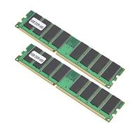 Aramox Module de Mémoire DDR, Module de Mémoire de Bureau 1 Go 400 MHz PC3200 184 Broches Double Face 16 Grains pour Ordinateur de Bureau, Performances Stables, Dissipation Thermique Rapide, pour