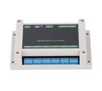 Aramox Module de Relais USB Contrôleur de Relais USB ABS Isolation par Optocoupleur à 8 Canaux 12 Mbps Type C Contrôle Série UART pour équipement d'automatisation PC