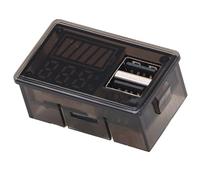 Aramox Montant de Batterie RV de Batterie Numérique avec des Ports USB Affichage de Tension 8-30V pour les Voitures MotoCycles (Rétroéclairage rouge)