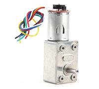 Aramox Motoréducteur DC 12 V avec Encodeur Motoréducteur Autobloquant Réduction de Vitesse de 10 à 100 Tr/min Contrôle de Vitesse de Haute Précision pour l'entraînement Robotique d'automatisation