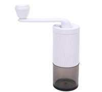 Aramox Moulin à café Manuel, Moulin à Grains Portable Réglable en ABS avec Fraise en Céramique pour Presse Française Expresso, Voyage, Maison et Bureau (WHITE)