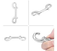 Aramox Mousqueton de Plongée à Double extrémité en Acier Inoxydable 316, Mousqueton Fiable avec Loquet de sécurité, Idéal pour la Plongée sous-Marine et l'utilisation Maritime, 4 Pouces de Longueur