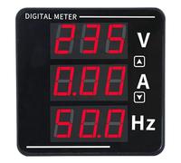 Aramox Multimètre Numérique avec Affichage LED, Matériau ABS, Mesure la Tension Alternative, le Courant et la Fréquence pour les électriciens, 50-500 V, 0-120 A, 10-99,9 Hz