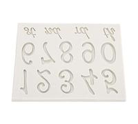 Aramox Numéro Moule de Silicone en Alphabet, Silicone de qualité Alimentaire, Conception Antiadhésive, Prend en Charge -40 à 230 Celsius pour les Décorations de Gâteau et de Fondant