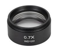Aramox Objectif de Microscope Stéréo 0,7X en Alliage D'aluminium HD, avec Technologie de Revêtement FMC, Lentille de 35 Mm de Diamètre pour Une Distance de Travail et Un Grossissement