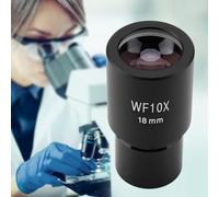 Aramox Oculaire de Microscope DM-WF001 10X, Adaptateur d'objectif Grand Champ 23,2 Mm pour Microscopes Biologiques avec Image Claire et Lumineuse et Confort Oculaire
