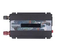 Aramox Onduleur de Voiture en Alliage d'aluminium Convertisseur de Puissance DC vers AC 2000 W 500 W Écran LCD Réel 2 Ports USB Refroidissement Rapide pour Les Voyages en Voiture, Les Voyages en