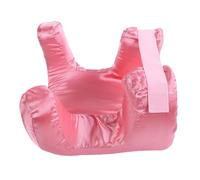 Aramox Oreiller Facial avec Tissu en Soie et Mousse à Mémoire de Forme, Soutien Optimal pour Les Dormeurs sur Le Dos, Oreiller de Voyage Compact 12,6 X 11,6 X 10,4 Pouces (Pink)