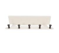 Aramox Organisateur de Rangement Mural, Belle étagère Porte-manteau Généreuse pour Entrée, Chambre à Coucher, Salle de Bain (WHITE)